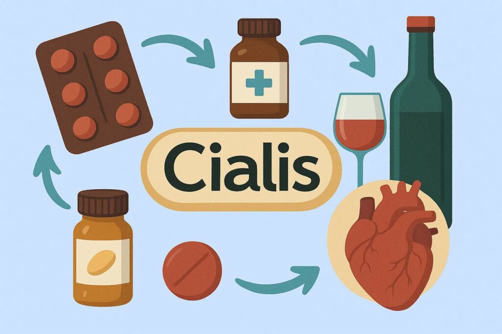 Cialis sąveika su kitais vaistiniais preparatais